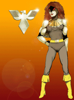 The super heroine Kittyhawk